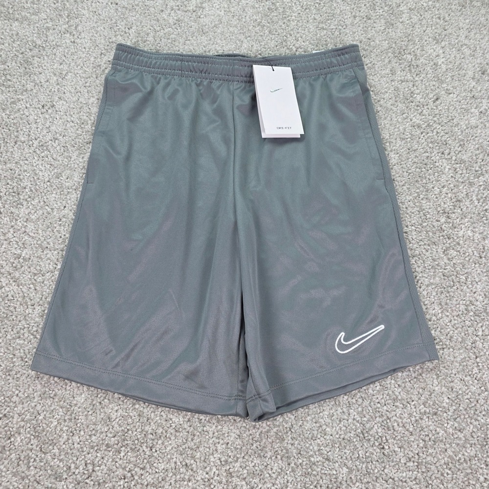 Nike Boys Dri-FIT Training Shorts Gray Standard Fit Size Large NWT